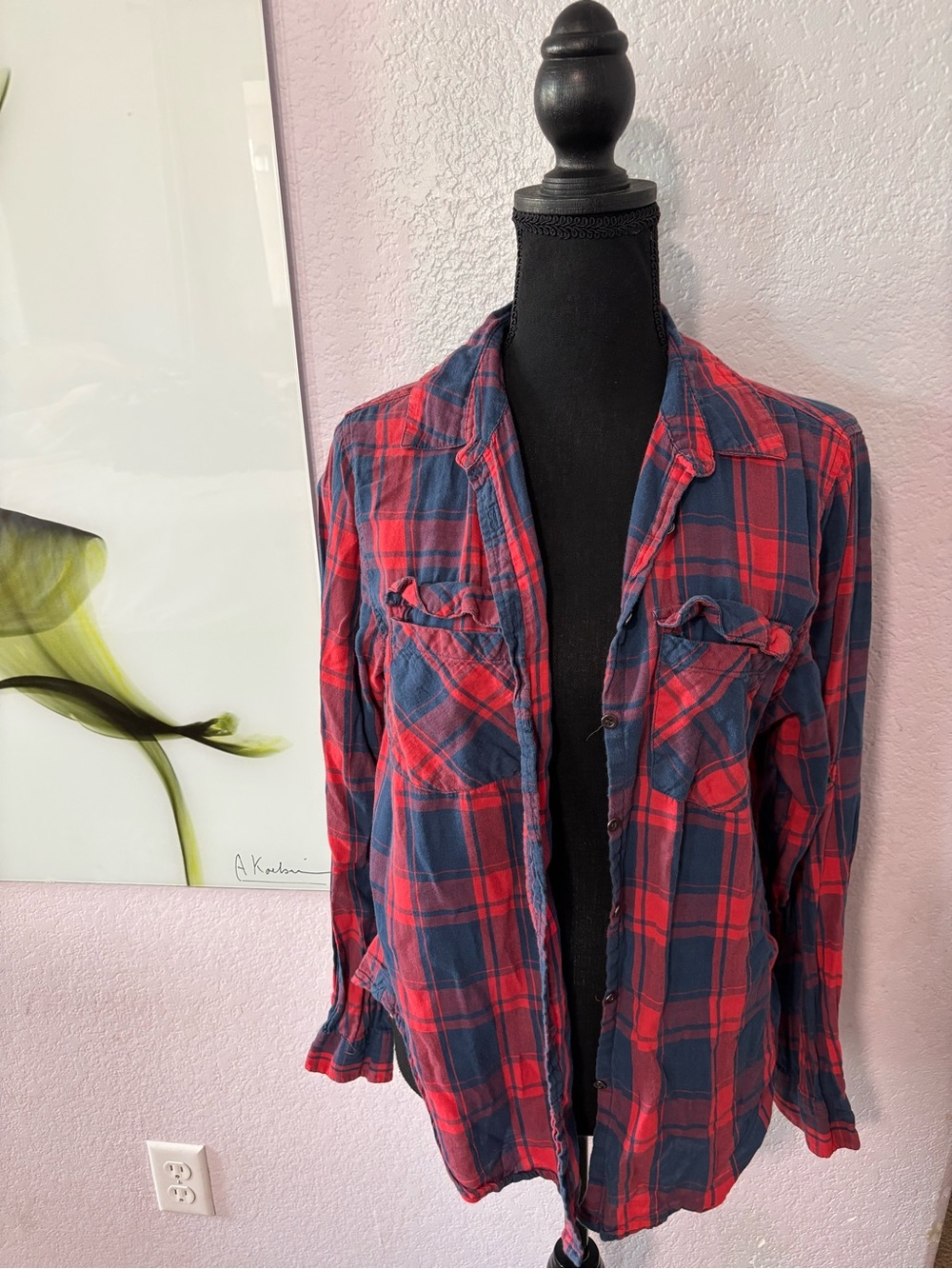 Cotton on plaid shirt size large
